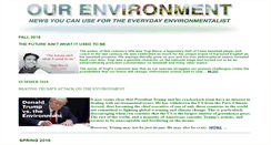 Desktop Screenshot of ourenvironment.info